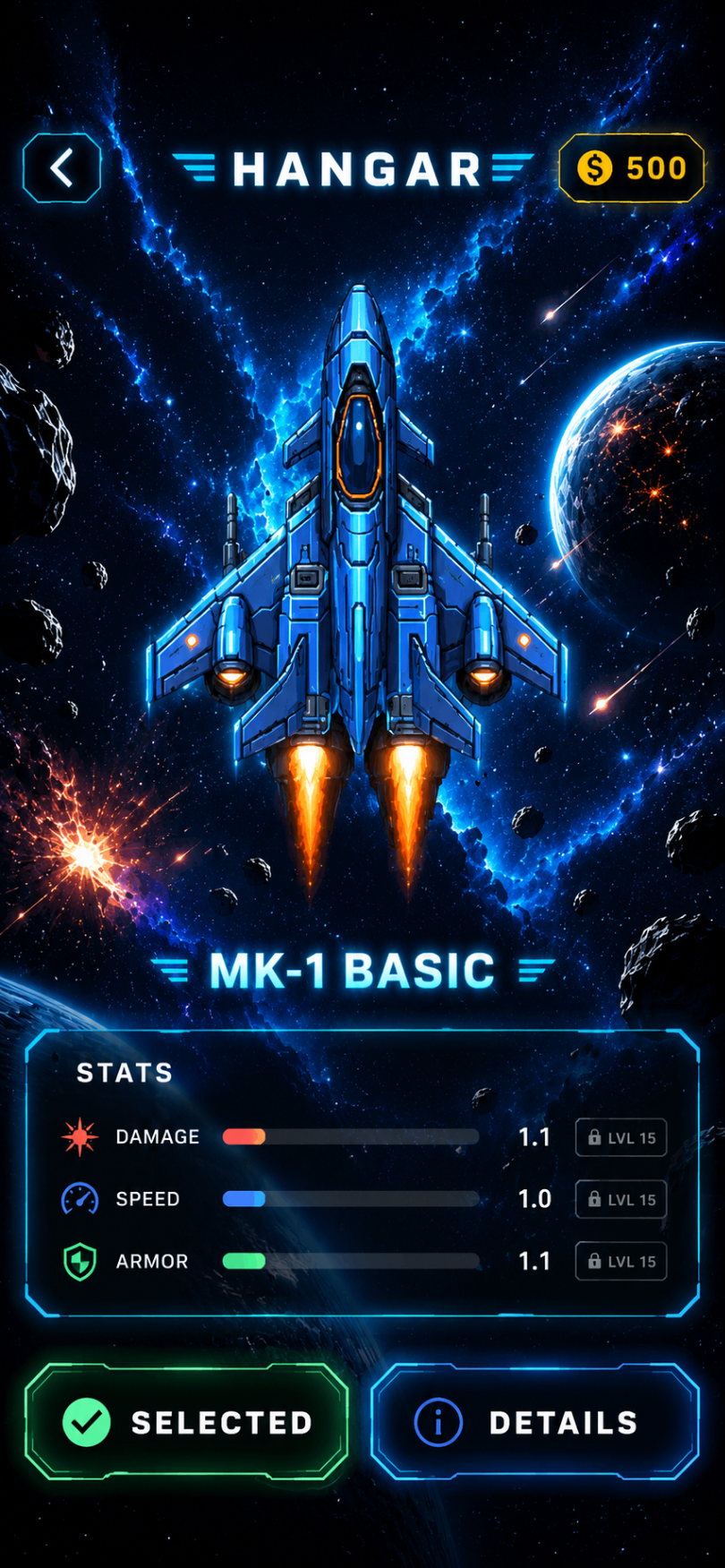 Twin Striker ship preview